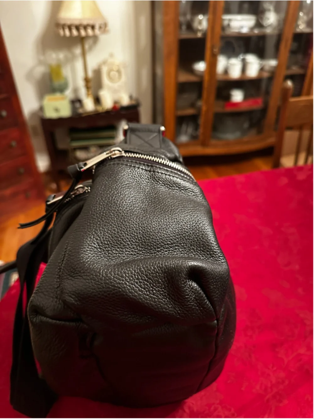 Dolce & Gabbana Black Leather Crossbody Messenger Bag w/ Silver Hardware